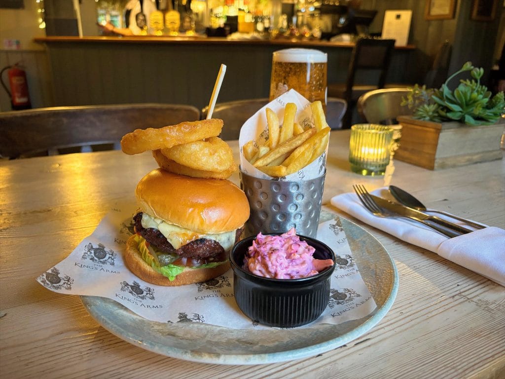 burger and beer